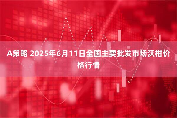 A策略 2025年6月11日全国主要批发市场沃柑价格行情