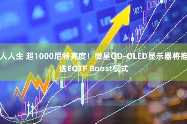 人人生 超1000尼特亮度！微星QD-OLED显示器将推送EOTF Boost模式