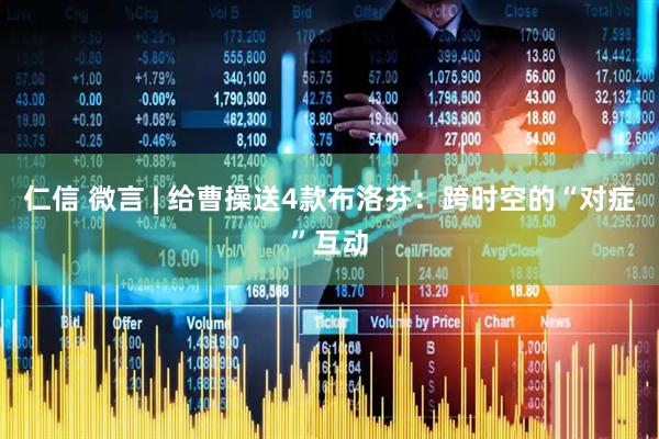 仁信 微言 | 给曹操送4款布洛芬：跨时空的“对症”互动